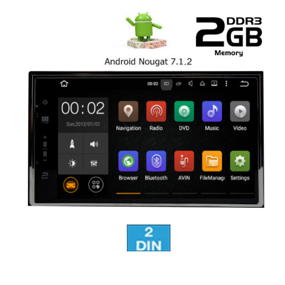 2 DIN Display - IQ AN7699 GPS